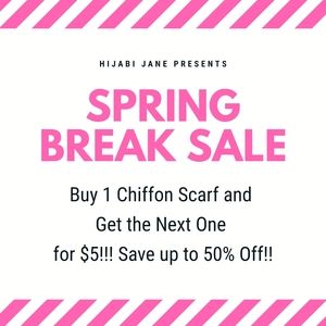 SPRING BREAK SALE - Chiffon Scarves